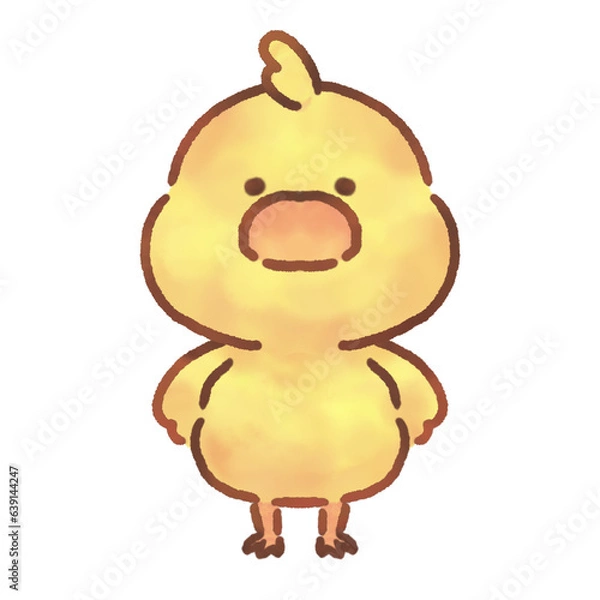 Obraz 立ちポーズ_ヒヨコ_01