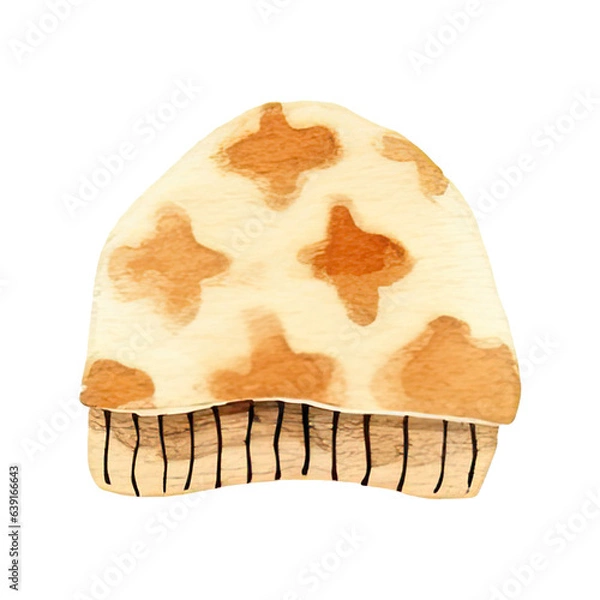 Obraz Watercolor sweater and warm hat 