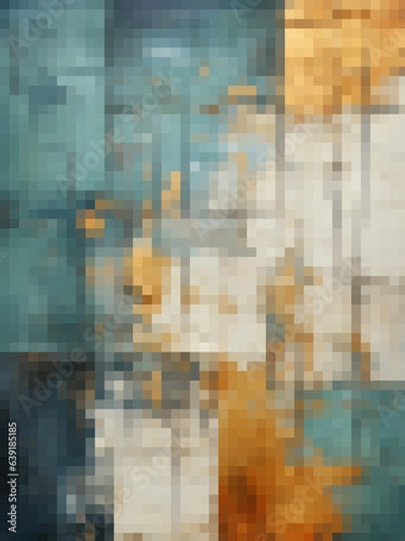 Fototapeta Gradient Pixelated Art Backgrounds