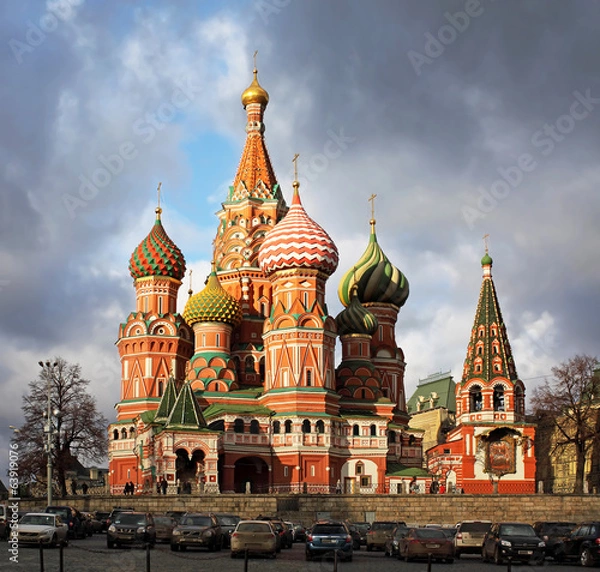 Obraz Moscow. St. Basil's Cathedral. Autumn