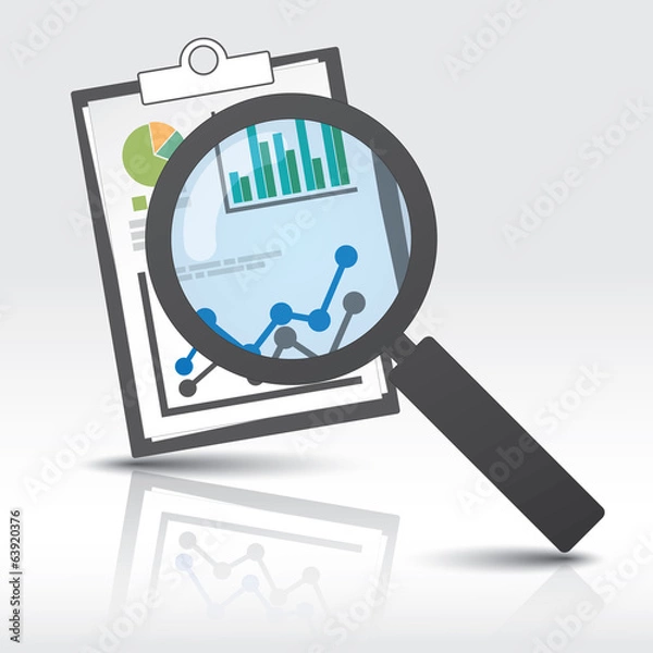 Obraz Info Graphic reporting and searching