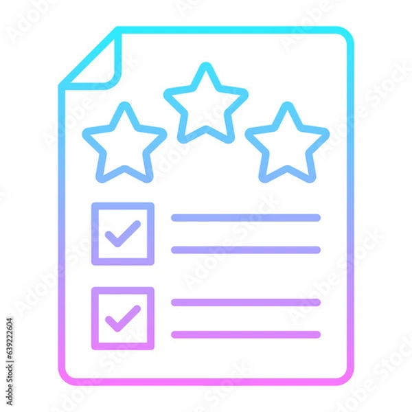 Fototapeta Good Test Gradient Icon