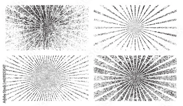 Fototapeta Vintage Grunge background black and white set