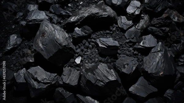 Obraz coal on a black background