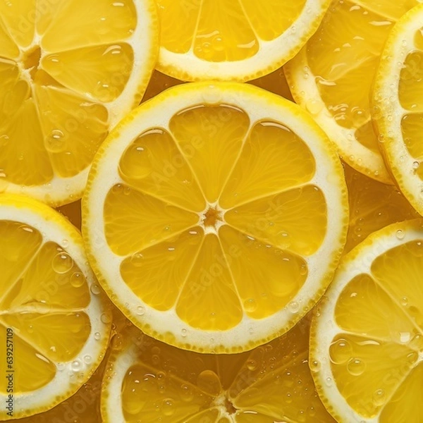 Obraz lemon slices background