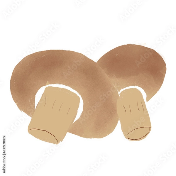 Obraz mushrooms isolated on white background