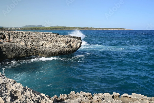 Obraz waves and rocks