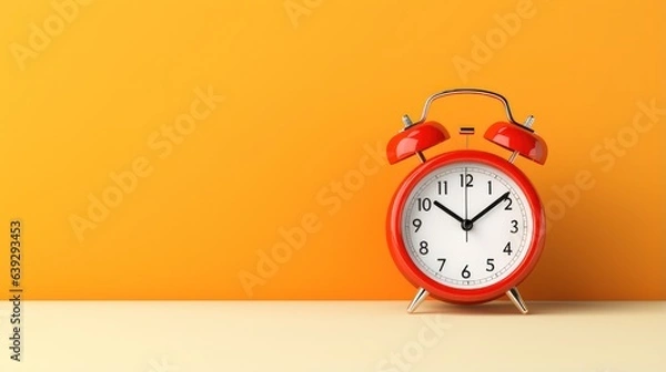 Fototapeta Alarm clock background design