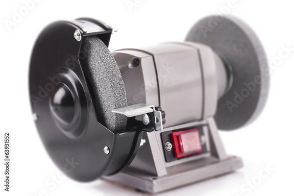 Fototapeta Bench grinder isolated on white
