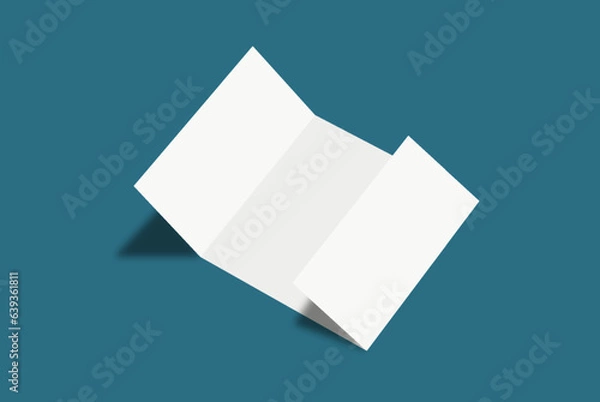 Fototapeta DL gate fold flyer mockup design