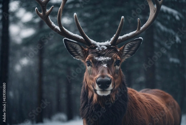 Fototapeta deer in the woods