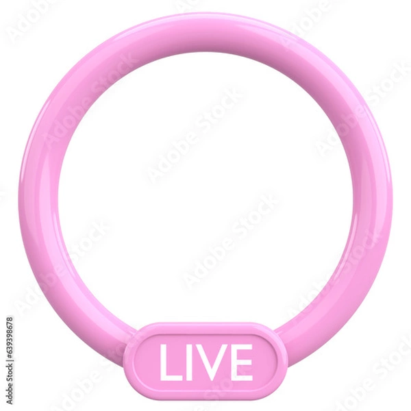 Obraz Live streaming frame. 3D illustration.