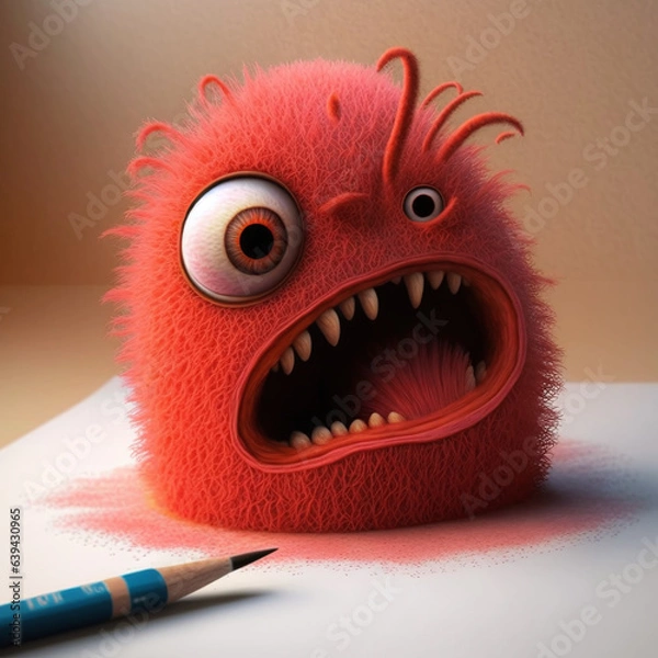 Obraz funny monster face