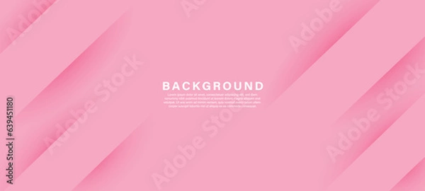 Obraz Pink background. Bright pink dynamic abstract background. Business banner for sales, event, holiday, party, birthday, falling. Fast moving 3d lines with soft shadow