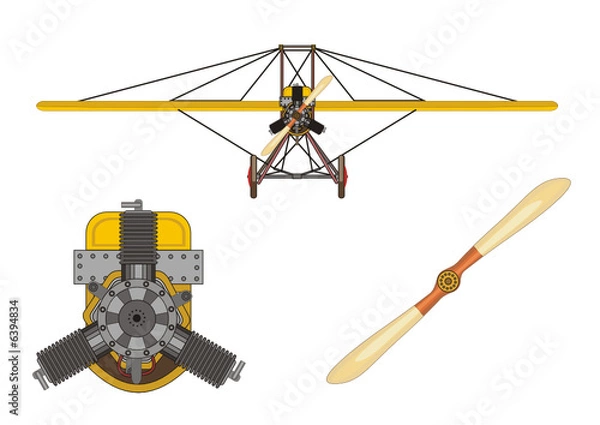 Fototapeta Old airplane 