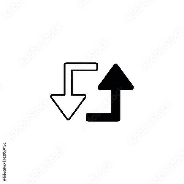 Fototapeta Loop icon design with white background stock illustration