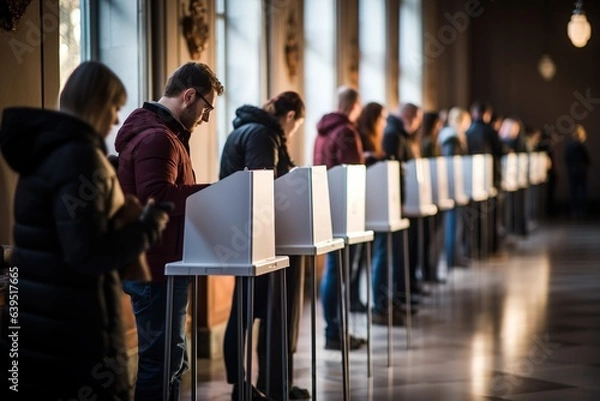 Fototapeta Voting on Election Day