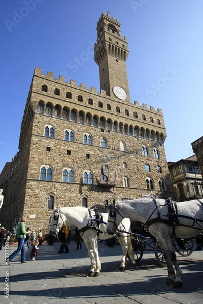 Fototapeta palazzo vecchio a firenze