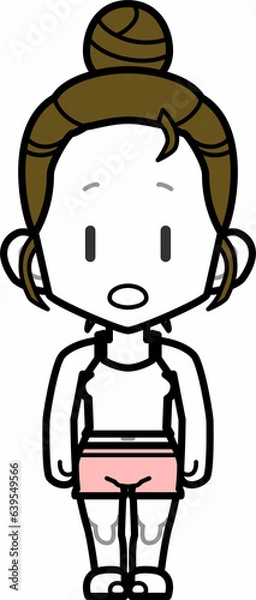 Fototapeta hb部屋着女性_fOL04