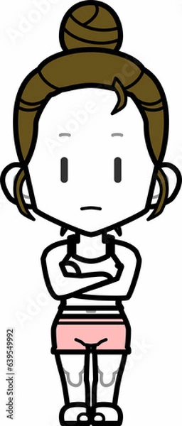 Fototapeta hb部屋着女性_fOL24