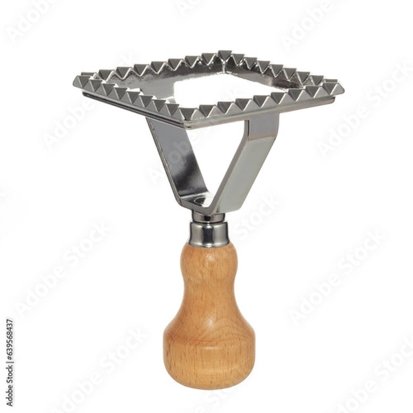 Obraz baking dish, for ravioli, on a white background