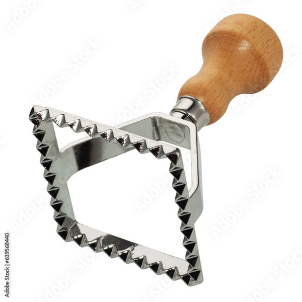 Obraz baking dish, for ravioli, on a white background