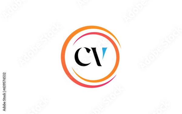 Fototapeta Creative latter logo design initial
