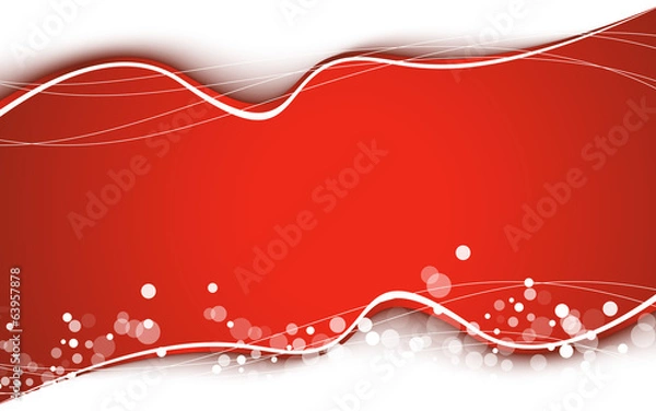 Obraz Abstract red background. Vector