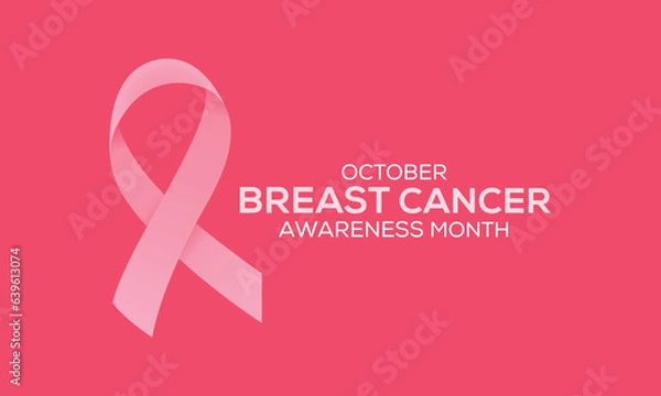 Fototapeta breast cancer day, breast cancer awareness campaign, breast cancer ribbon