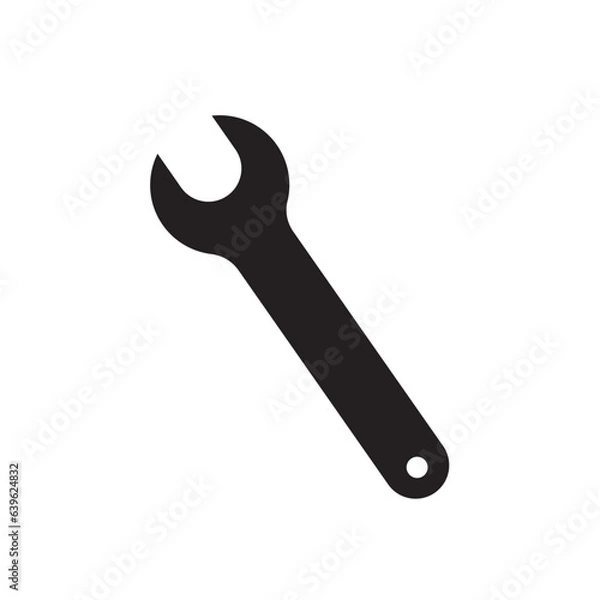 Fototapeta wrench isolated on white background