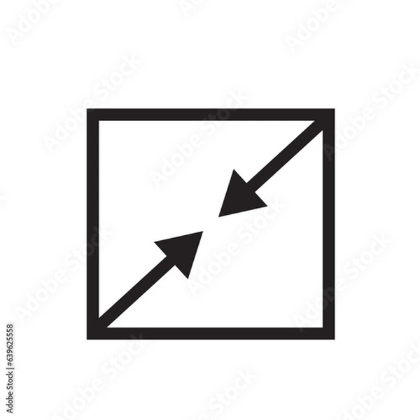 Fototapeta screen minimize icon design vector