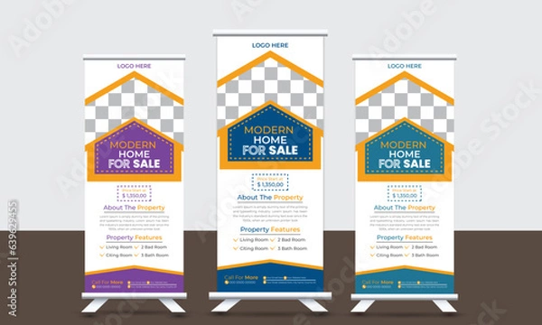 Obraz modern Roll-Up Or Pull-Up Banner template