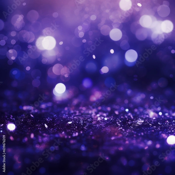 Fototapeta Purple and Violet Glitter with Specks Background. Created using generative AI