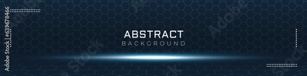 Obraz Linkedin banner with shiny light background