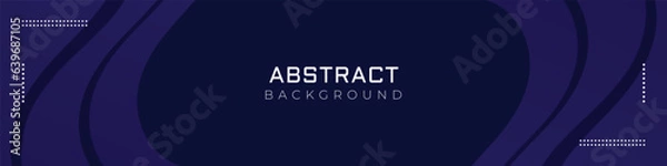 Obraz Linkedin banner blue abstract background