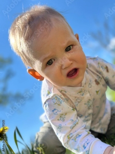 Obraz child with dandelion