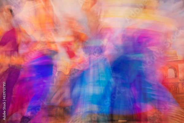 Obraz Indian dancer motion blur