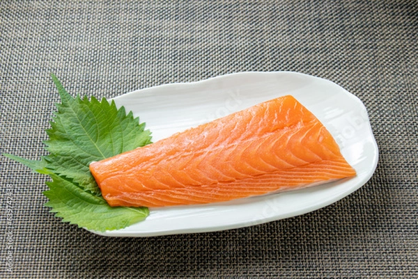 Obraz 刺身用生サーモン。
