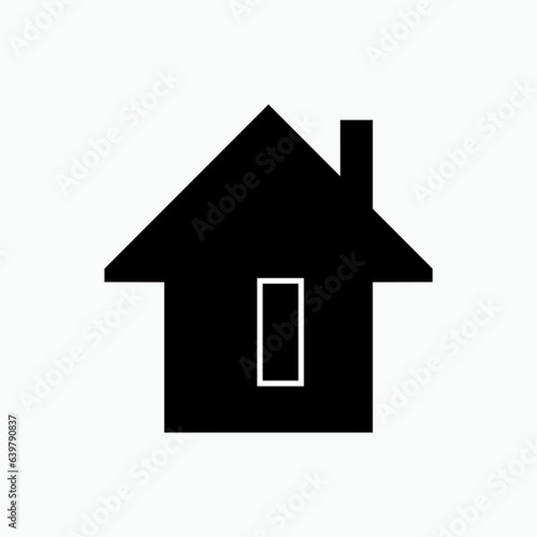 Fototapeta Home Icon. Residence Symbol - Vector.   