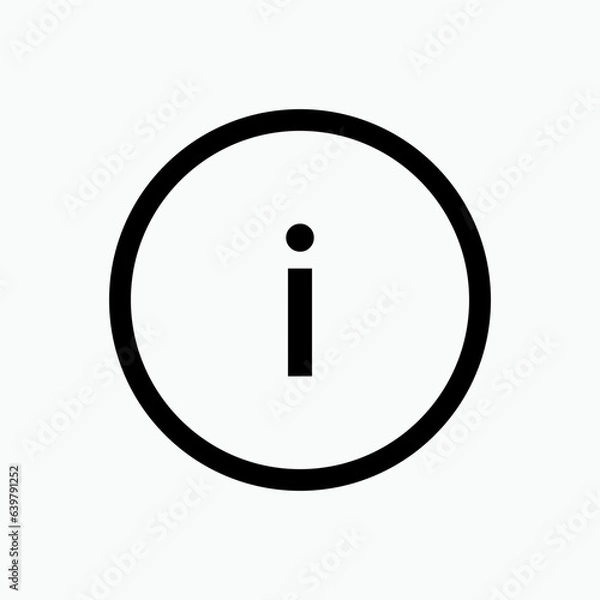 Obraz Info Icon. Information, Help Desk Symbol - Vector.