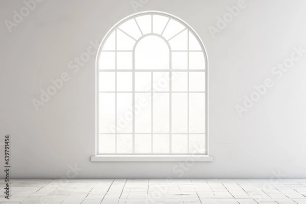 Fototapeta Big window closeup. Generated AI.