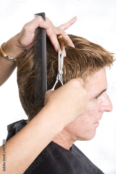 Obraz cutting a man's hair