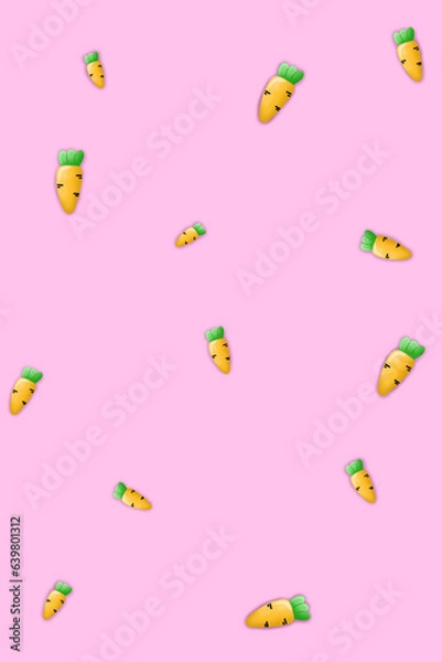 Obraz seamless pattern with carrot 