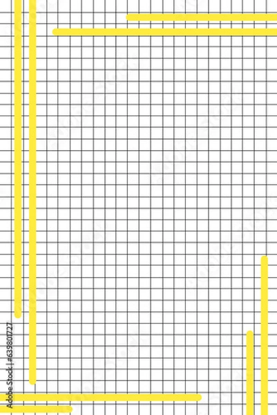 Fototapeta yellow lined paper