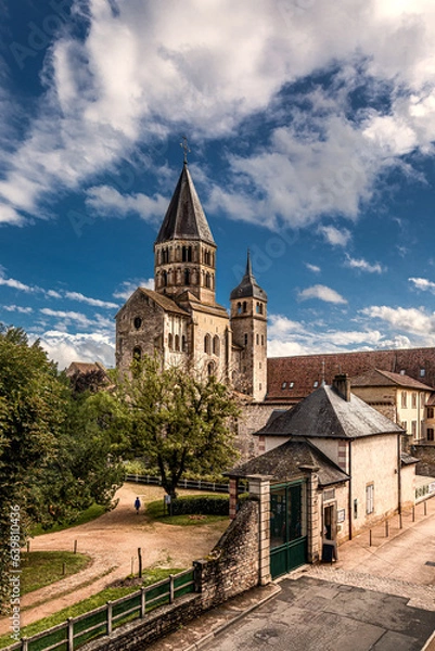 Obraz Cluny Abbey is a former Benedictine monastery in Cluny, Saône-et-Loire, France. It was dedicated to Saint Peter. 