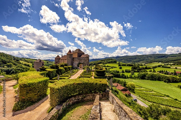 Obraz Castles in France are beautiful and hot in summer