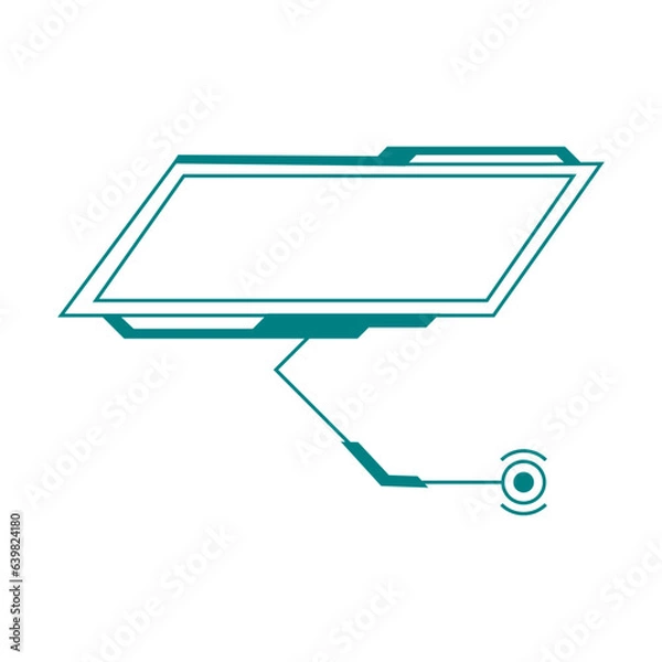 Obraz Vector HUD Callout Title Style Collection For Template Design Elements