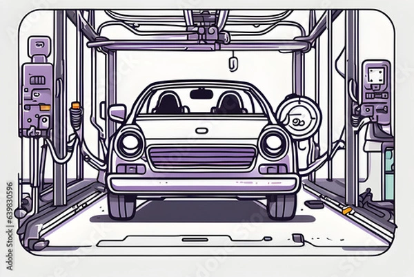 Obraz ﻿rechargeable battery, storage battery, secondary cell. Generative AI﻿