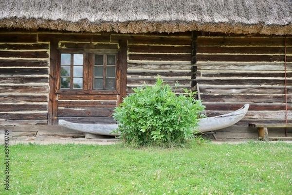 Obraz chata z bali