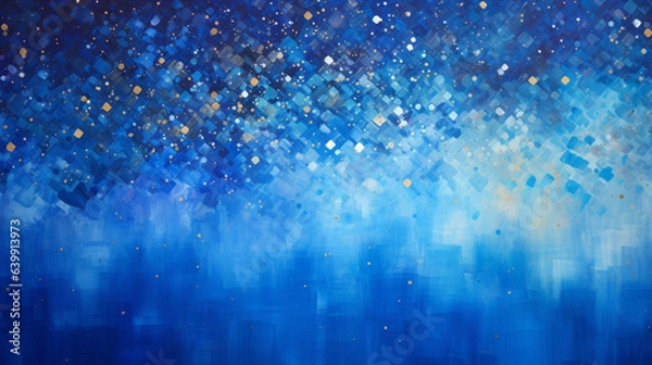 Fototapeta 青 背景 キラキラ 抽象的